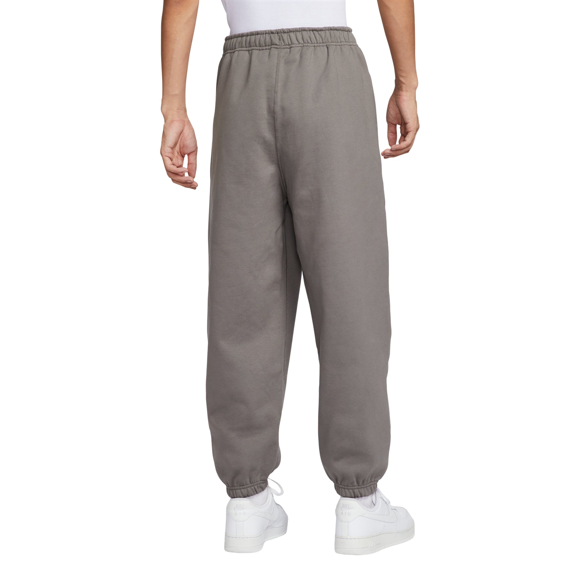 Nike Solo Swoosh Cuffed Fleece Trousers 'Cave Stone' HV1089-289