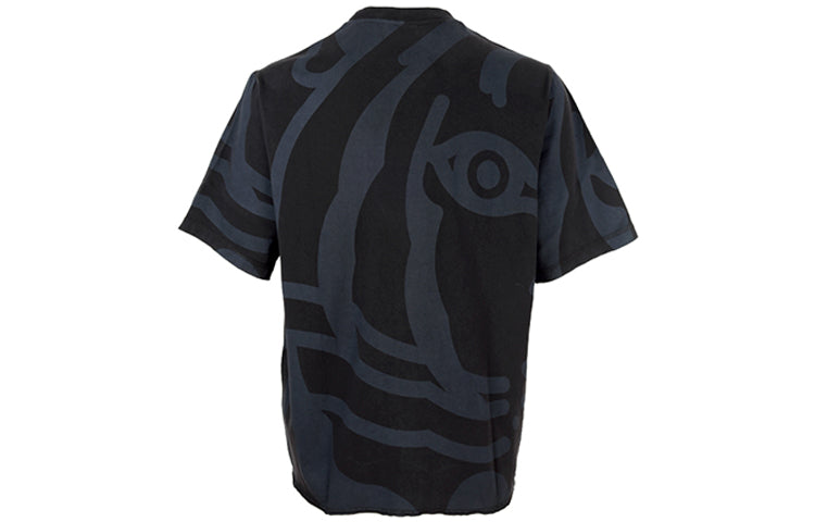 Men's KENZO SS21 Pure Cotton Tiger Micro Mark Short Sleeve Black 5TS0744SY-99