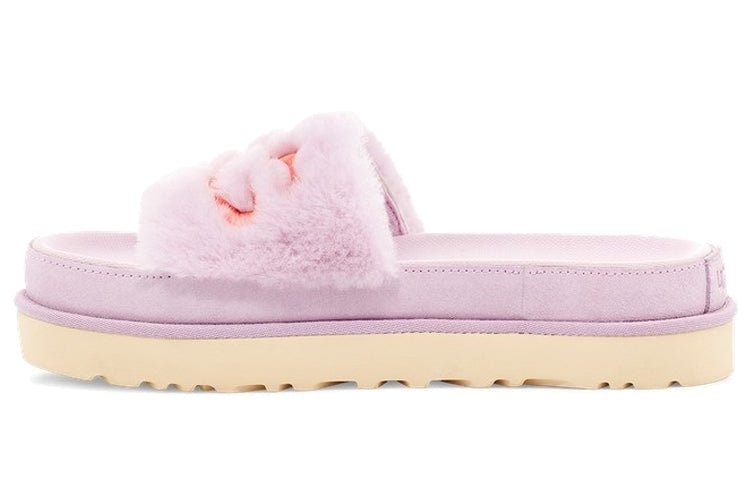 (WMNS) UGG Laton Fur Slide Purple Slippers 1111236-CATR