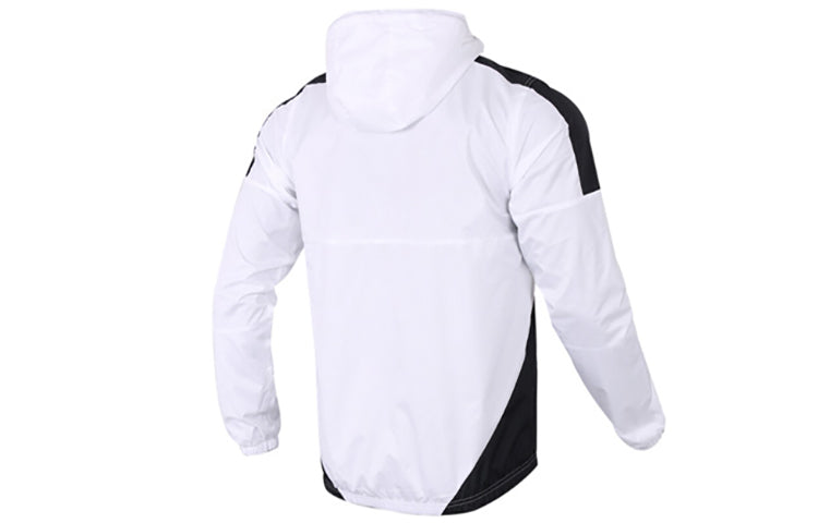 adidas neo Sports hooded Running Breathable Windproof Jacket White CZ1770