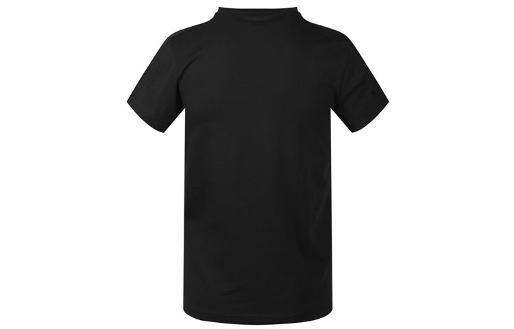 adidas neo M Frt Tee Casual Sports Round Neck Short Sleeve Black GJ5410