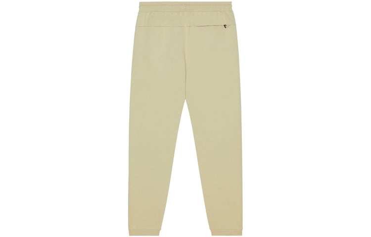 New Balance Logo Print Sweatpants Asia Sizing 'Beige Black' AMP13356-BEI