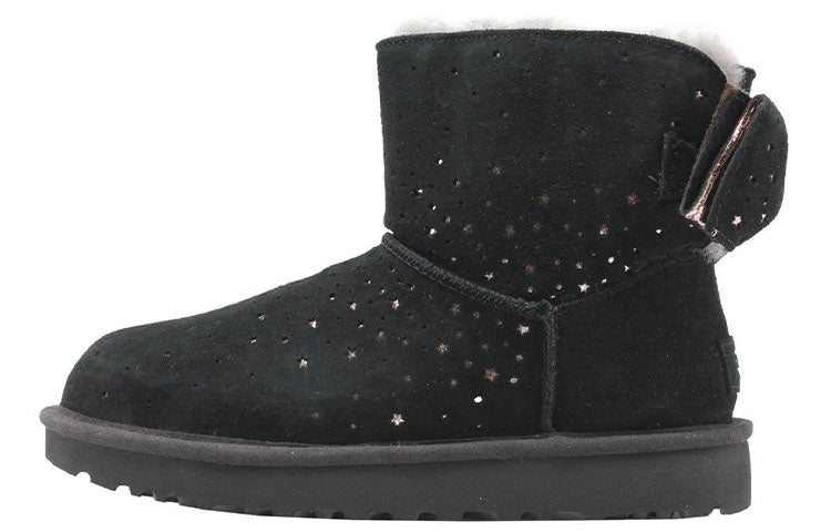 (WMNS) UGG Classic Mini Stargirl Bow Port 'Black' 1098475-BLK