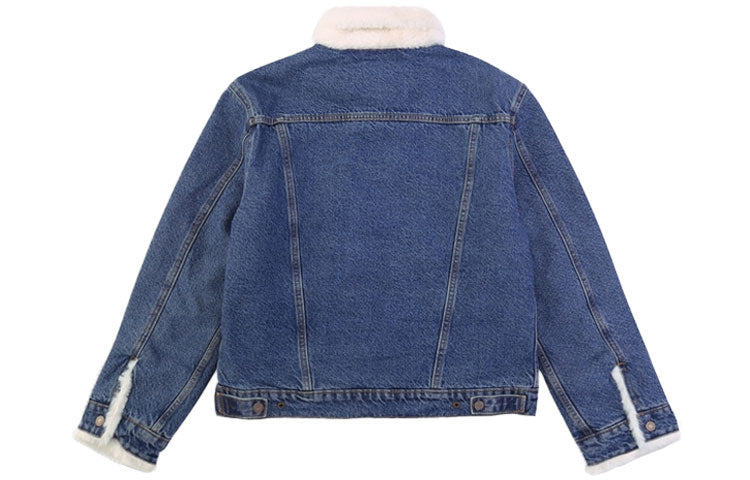 Levis Lamb Wool Denim Jacket Denim-Color 37620-0000