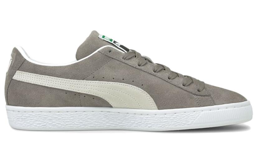 PUMA Suede Classic Xxi Minimalistic Cozy Retro Casual Skateboarding Shoes Unisex Gray White 385378-07
