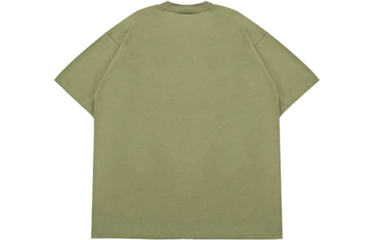 Converse Pocket Logo T-Shirt Asia Sizing 'Army Green' 10025881-A02