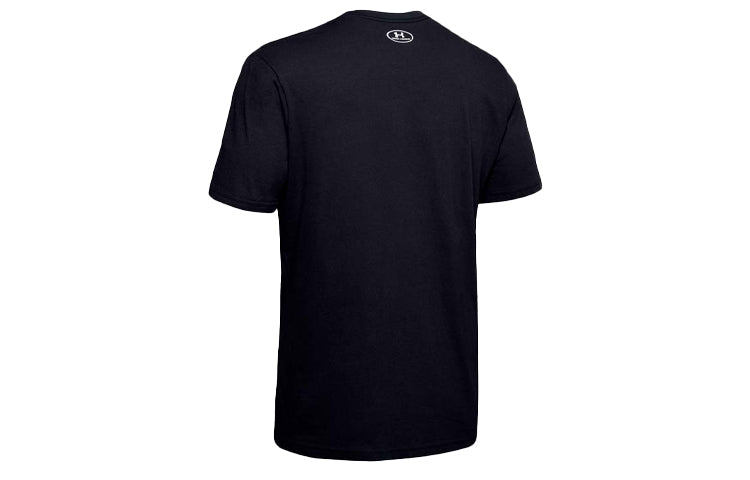 Men's Under Armour Multi Logo Training Sports Short Sleeve Black 1348433-001
