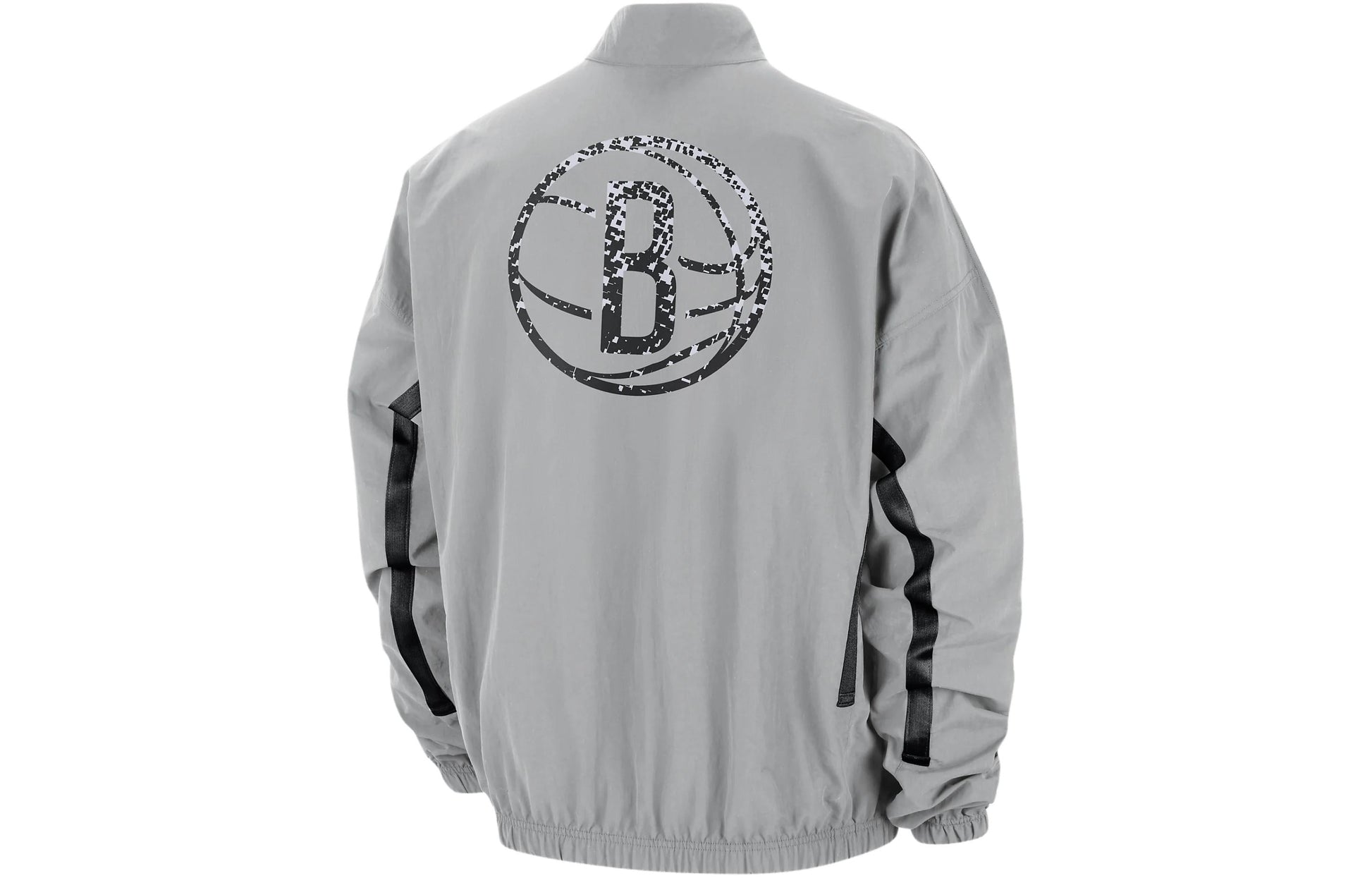 Nike NBA Brooklyn Nets DNA Courtside Woven Graphic Jacket 'Silver Black' FD8524-007