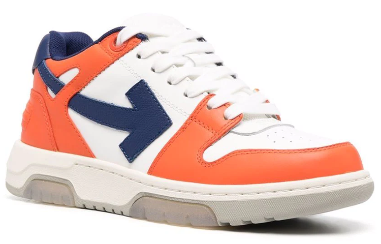 (WMNS) Off-White Out Of Office Low-Tops 'White Orange Navy' OWIA259F21LEA0010120