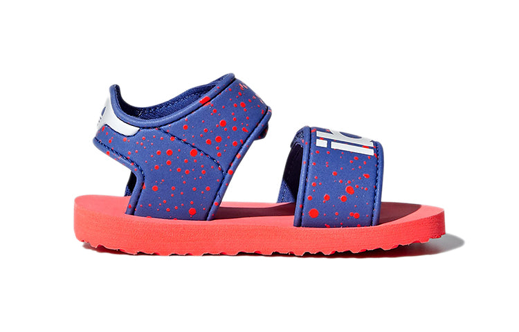(TD) adidas originals Beach Sandal Cozy Casual Blue Red Sandals 'Blue Red' B22476