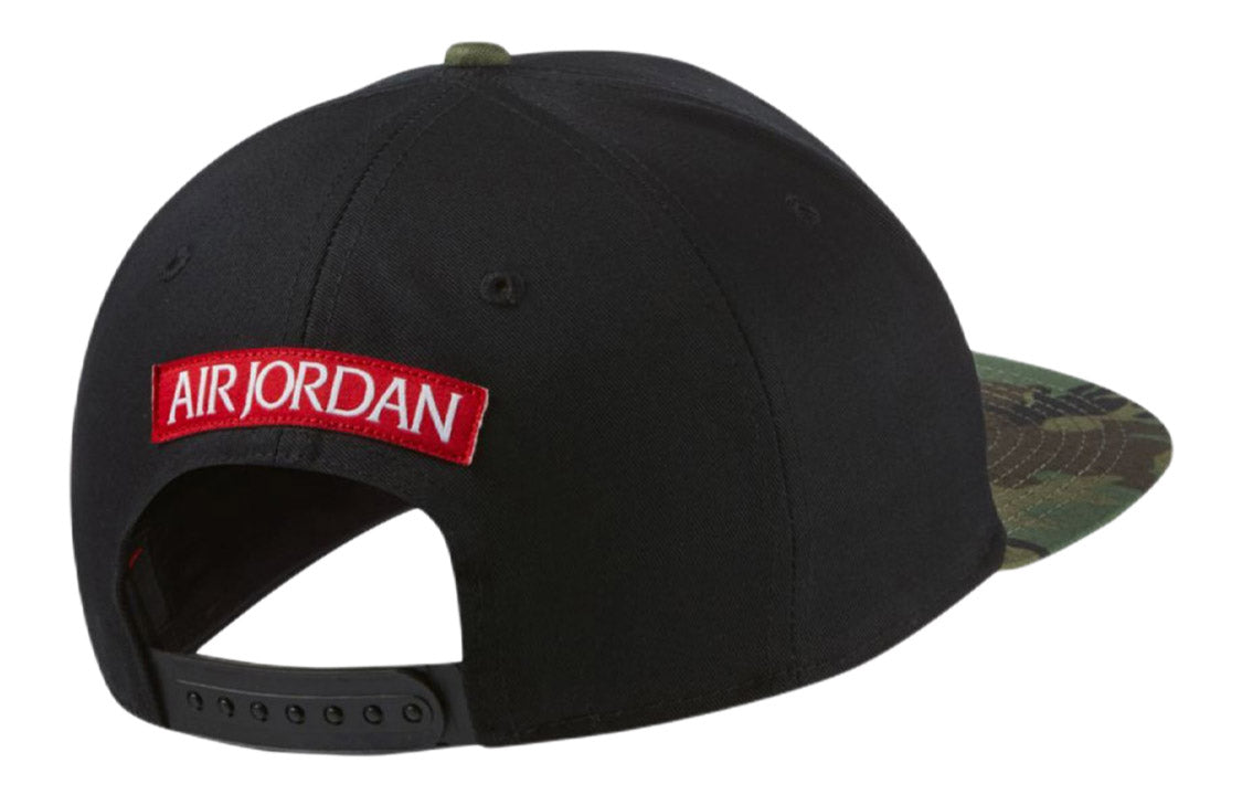 Air Jordan Classic Jumpman Logo Snapback Cap 'Black Camo' CW6396-222