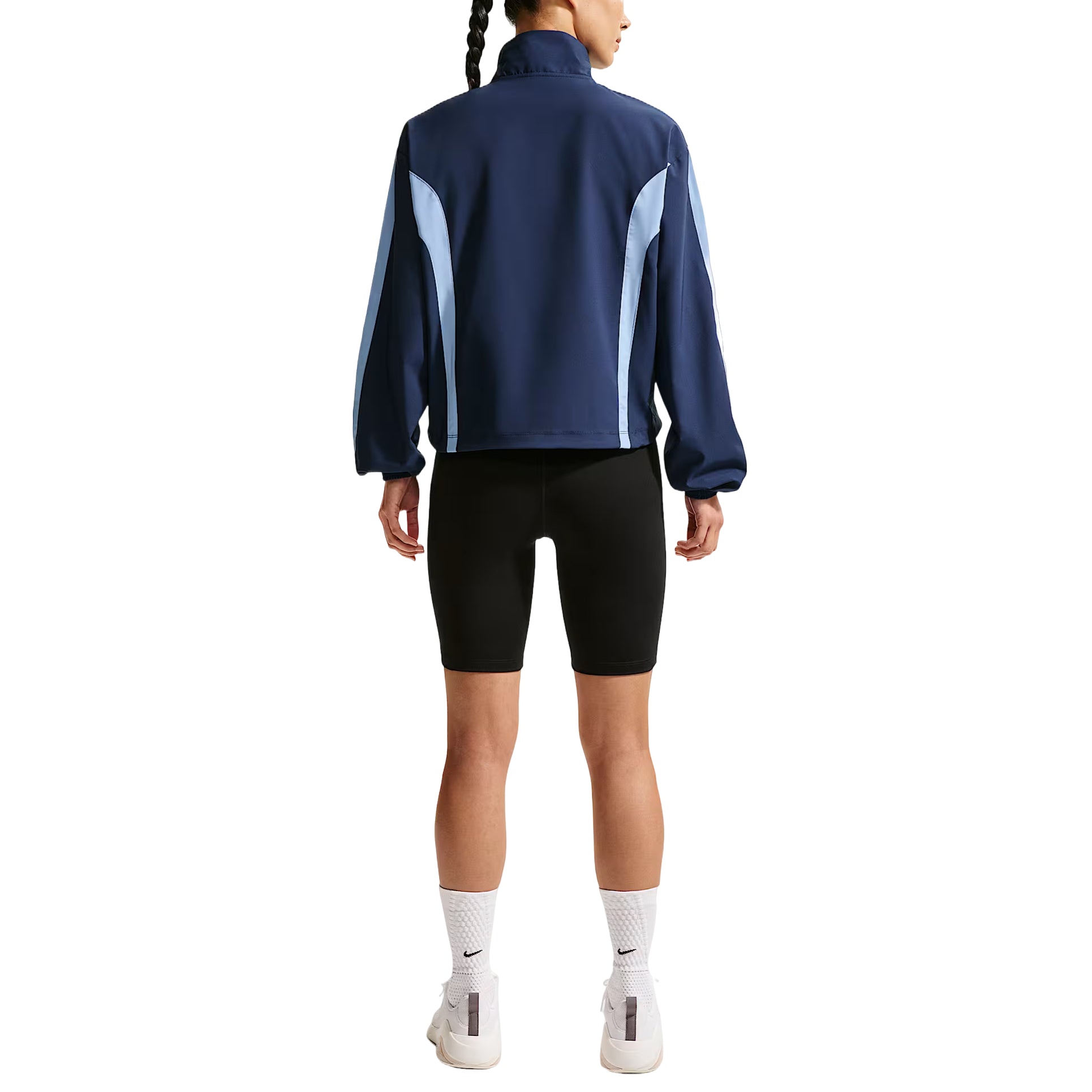 (WMNS) Nike One Woven Jackets 'Midnight Navy Aluminum White' IV5394-410