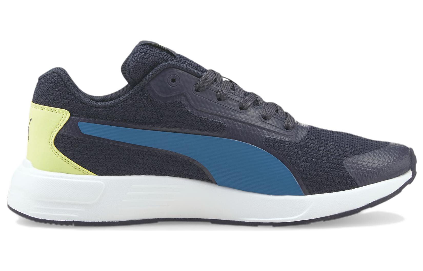 PUMA Taper Low Tops Black Blue Yellow 373018-16