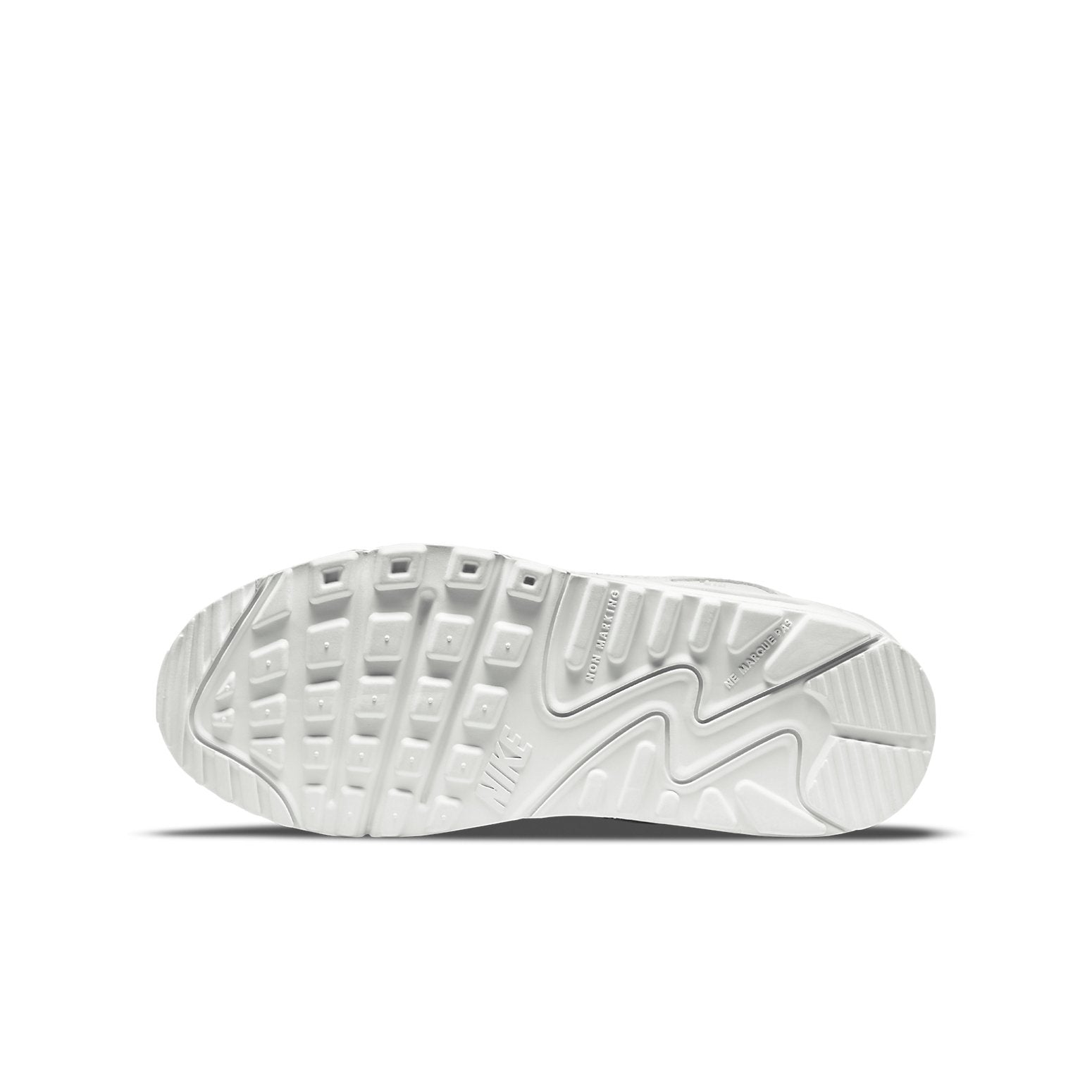 (GS) Nike Air Max 90 Leather SE 'Off Noir Metallic Pewter' DJ0414-001