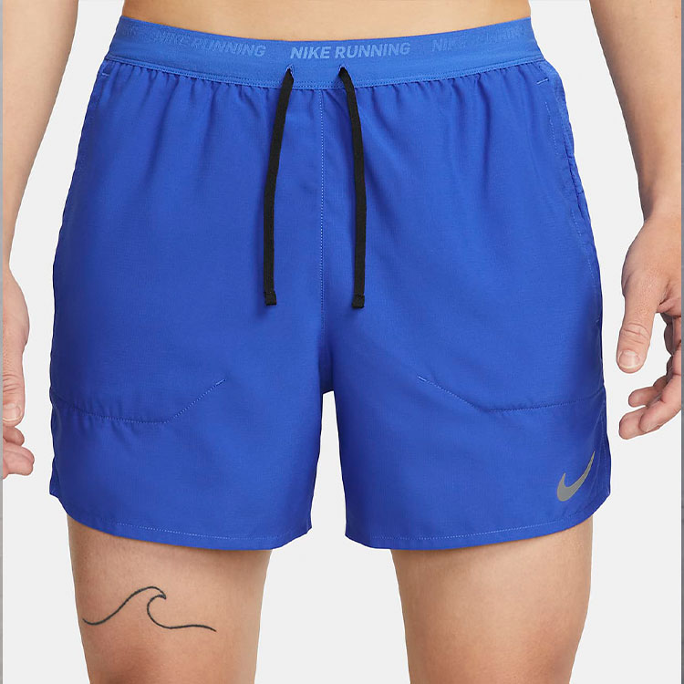 Men's Nike Solid Color Logo Printing Casual Sports Shorts Blue DM4756-480