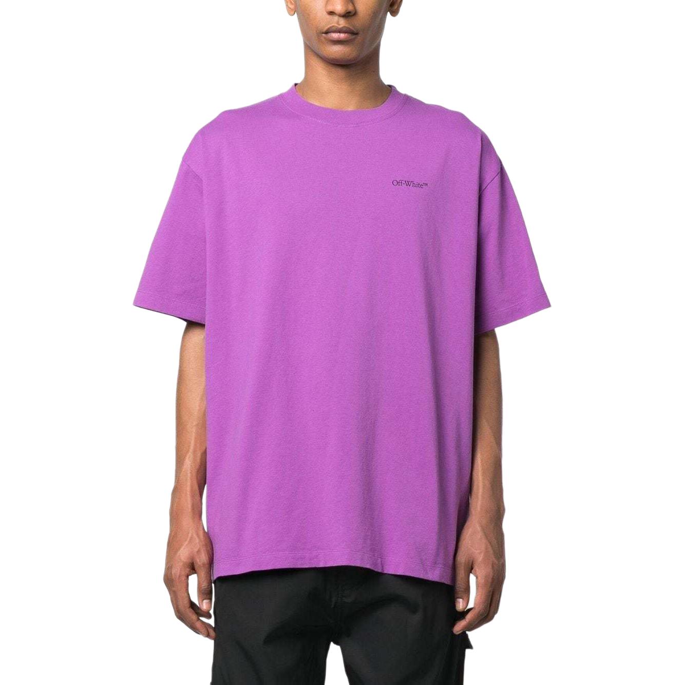 Off-White Arrows Crew-Neck T-shirt 'Purple' OMAA038S23JER0023610