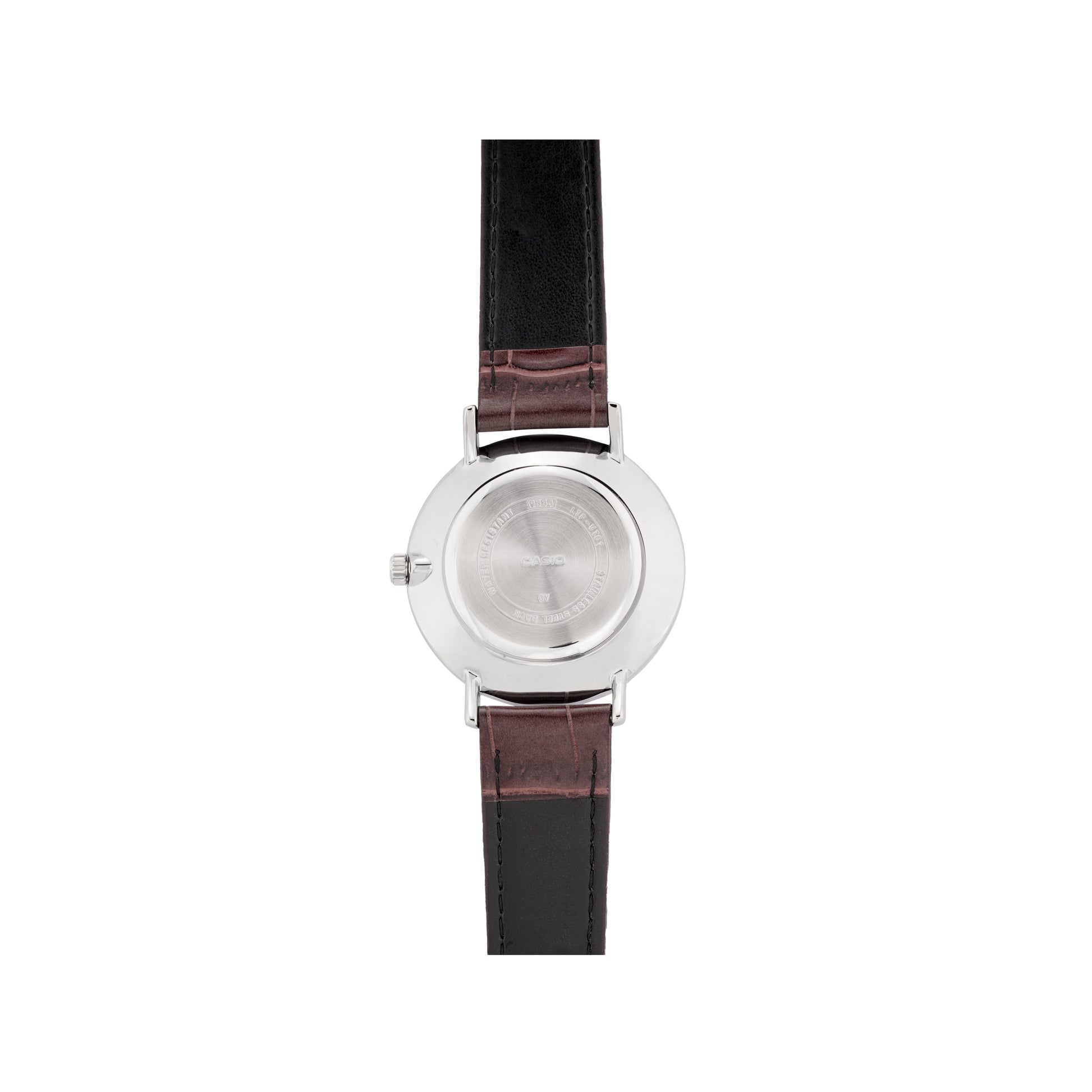 CASIO Ladies Quartz Dark-Purple Brown Analog LTP-VT01L-7B2