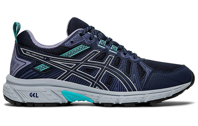(WMNS) ASICS Gel-Venture 7 Wide 'Black Silver' 1012A477-001