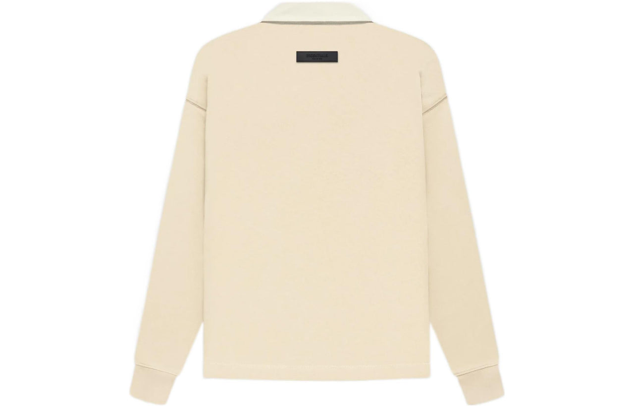 (GS) Fear of God Essentials FW22 Henley Rugby Polo Egg Shell FOG-FW22-067