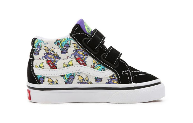 Vans Sk8-Mid Skate Dragon Reissue 'Black White Blue' VN00018WARH