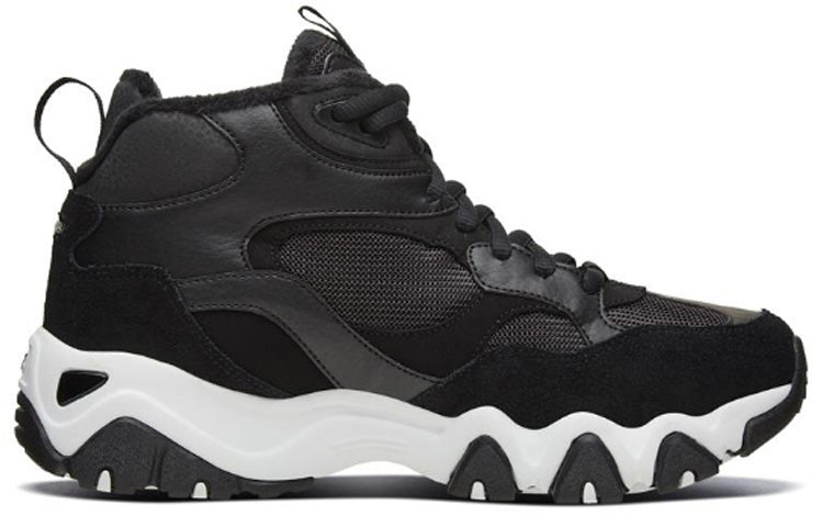 (WMNS) Skechers D'Lites 2.0 High-Top Running Shoes Black 88888382-BLK