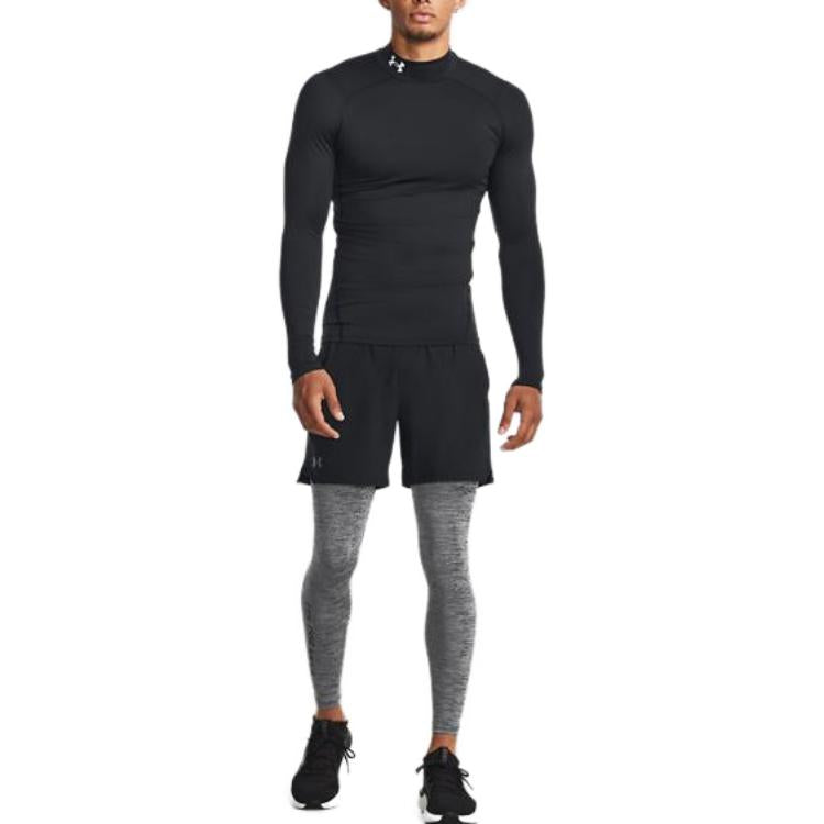 Under Armour ColdGear Twist Leggings 'Grey White' 1379821-011