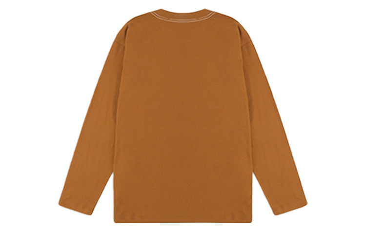 Men's Levis Red Series Round Neck Long Sleeves Earthy Yellow T-Shirt A0141-0000