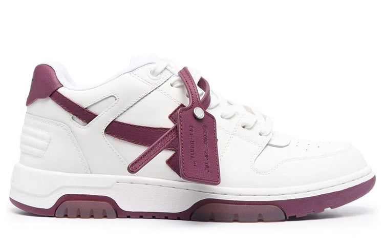 Off-White Out Of Office Low-Top Sneakers Deep-Wine 'Red White' OMIA189F21LEA0020135