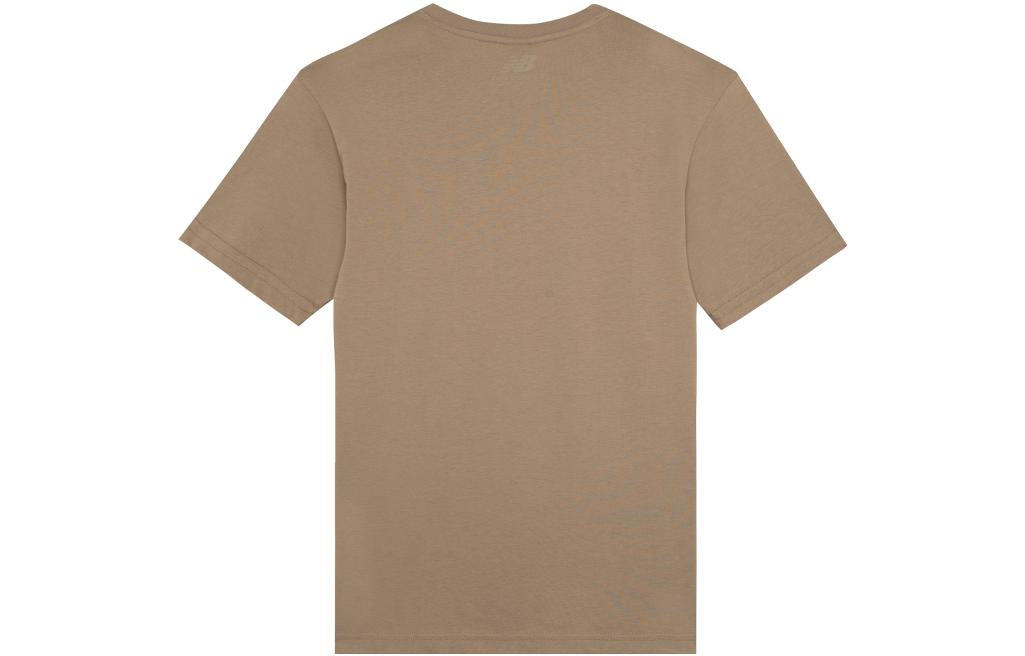 New Balance Logo Print T-Shirt Asia Sizing 'Brown Blue' AMT22393-INC