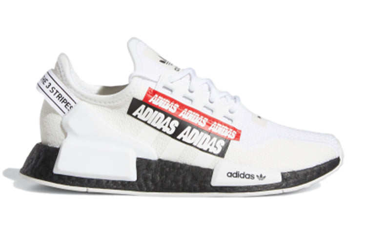 (GS) adidas NMD_R1 V2 J 'Overbranded - Cloud White' H02539