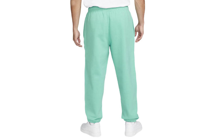 Men's Nike Solid Color Bundle Feet Casual Sports Pants/Trousers/Joggers Green DA0330-393