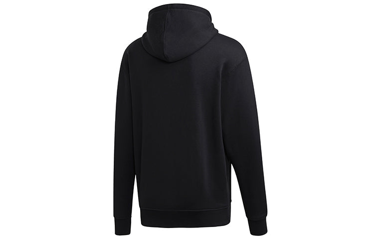 adidas originals Stripe Sleeve hooded Sports Black EJ7424