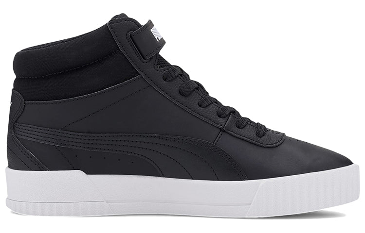 (WMNS) PUMA Carina Mid Black/White Mid Board Shoes 373233-05