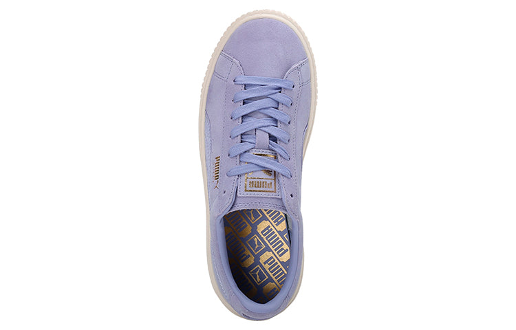 (WMNS) PUMA Suede Platform Satin Purple 365828-01
