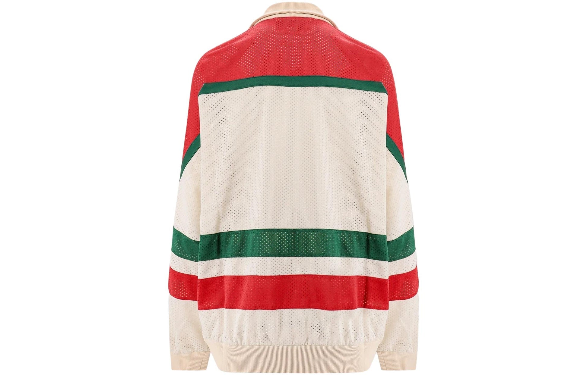 Gucci Mesh Fabric Zip Jacket 'Off White Red' 737369-XJFFK-9212