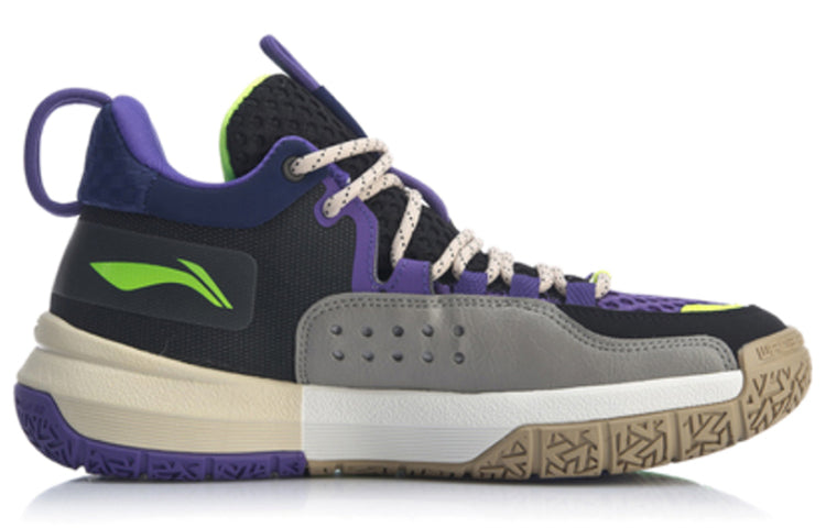 Li-Ning ALL DAY 4 Mid-Top Black/Purple Bige ABPP025-7