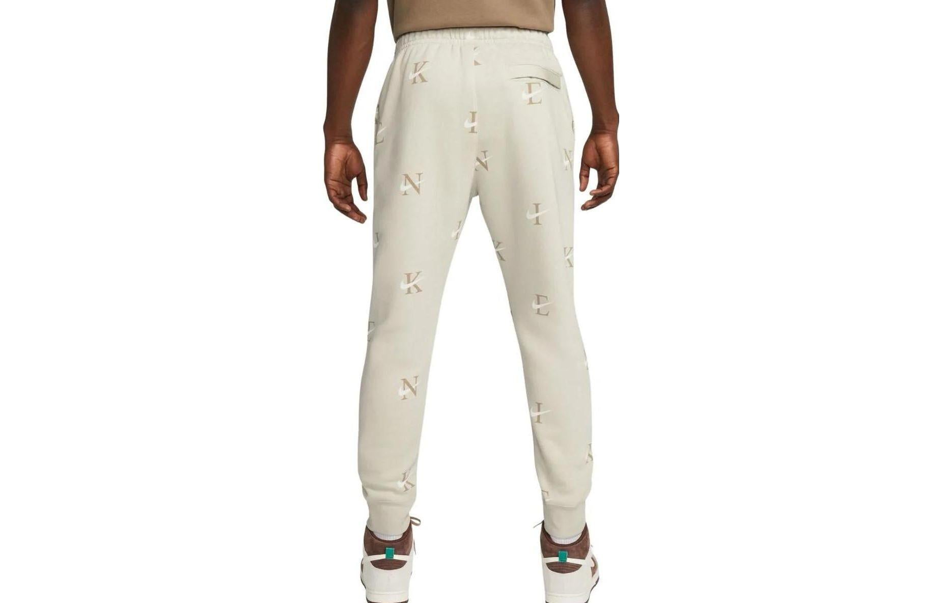Nike Sportswear Club Printed Basketball Jogger Pants 'Light Bone' DV9611-072