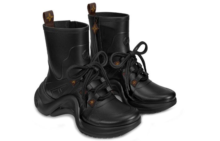 (WMNS) LOUIS VUITTON LV Archlight Rain Boots Black 1A67B8