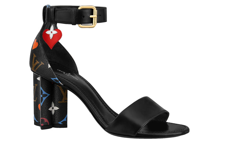 (WMNS) LOUIS VUITTON Game On Silhouette Sandals 'Black' 1A8MQB