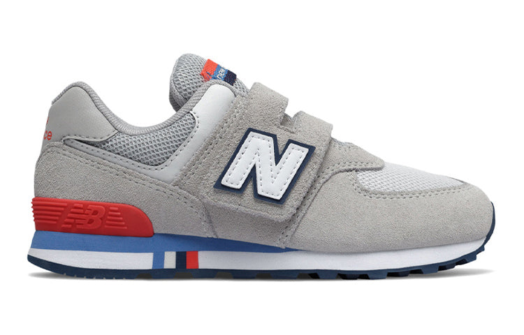 (GS) New Balance 574 Grey/Red/Blue YV574NCR