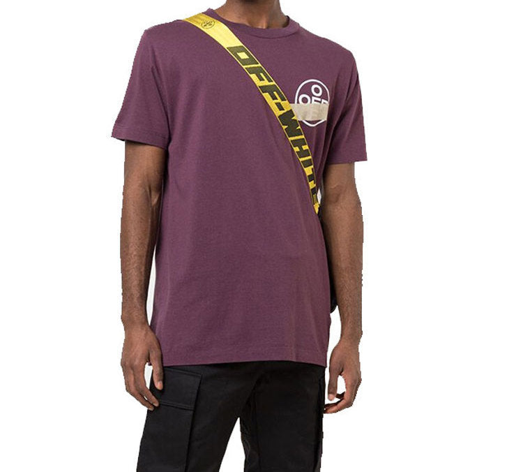 Off-White Tape Arrows print Printed Men Purple OMAA027R20185002B248