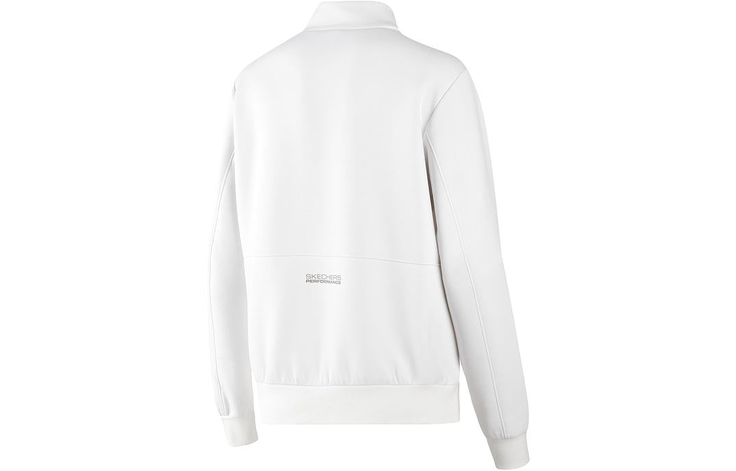 (WMNS) Skechers Sport Jacket 'White Black' P322W050