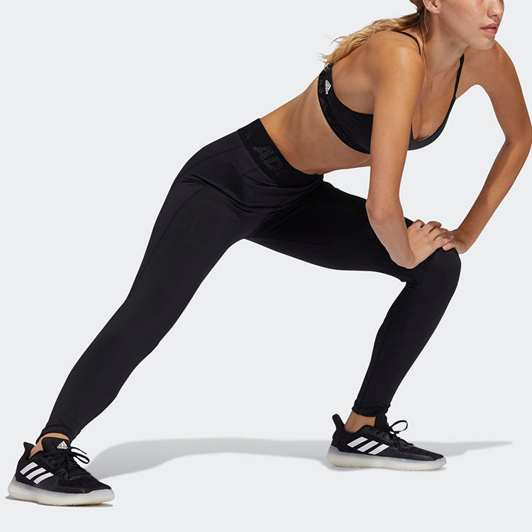 (WMNS) adidas TF Turf L 3 Bar T Training Sports Breathable Gym Pants/Trousers/Joggers Black GL0693
