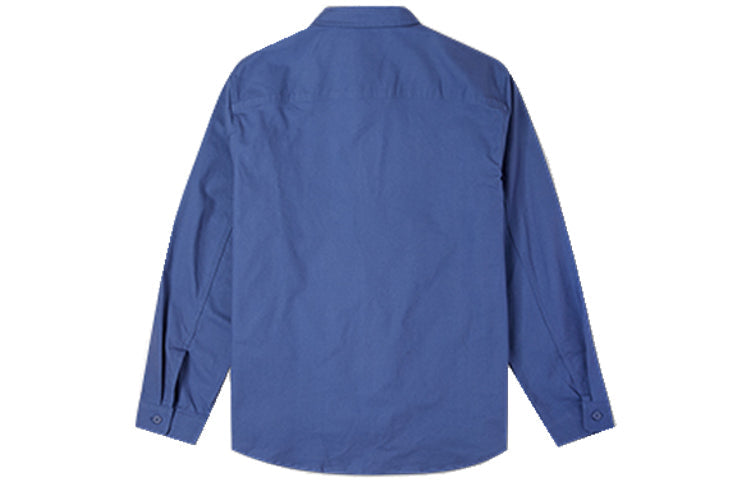 Converse Carpenter Pocket Button Down Long Sleeve Shirt Asia Sizing 'Vintage Blue' 10022950-A02
