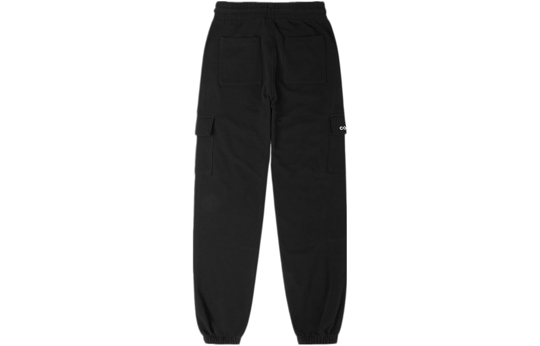 (WMNS) Converse Fashion Knit Logo Cargo Jogger Asia Sizing 'Black' 10024529-A03