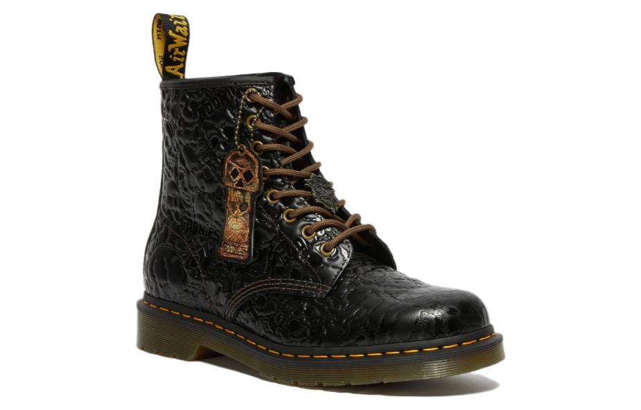 Dr.Martens x Warner Bros 1460 Goonies Emboss Leather Lace Up Boots 'Black' 27939001