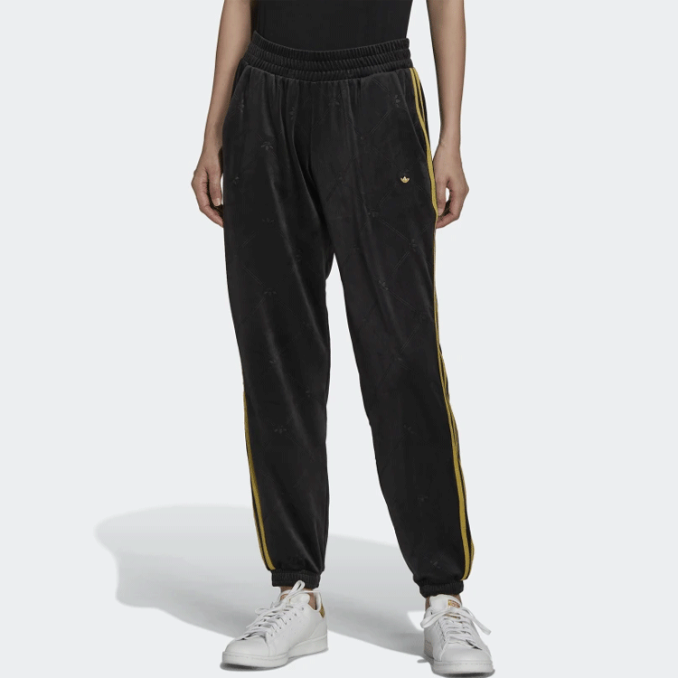 (WMNS) adidas Originals Velvet Track Pants 'Black' H18023
