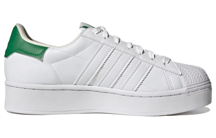 (WMNS) adidas originals Superstar Bold Shoes White/Green FY5481