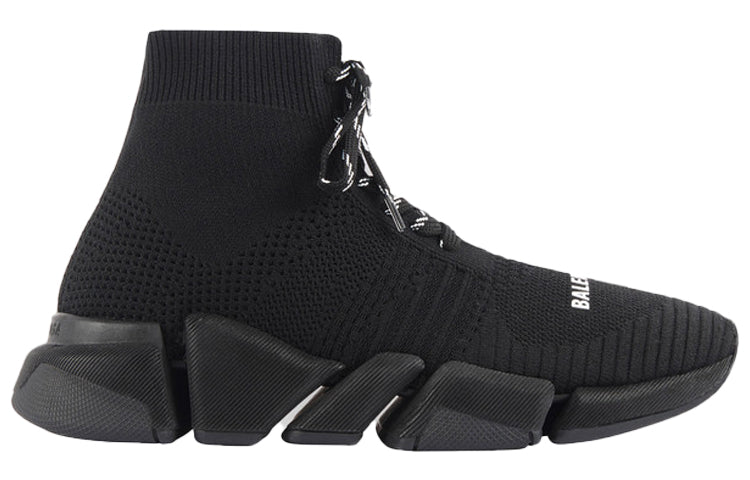 (WMNS) Balenciaga Speed 2.0 Lace Up Trainer 'Black' 617214W17011013