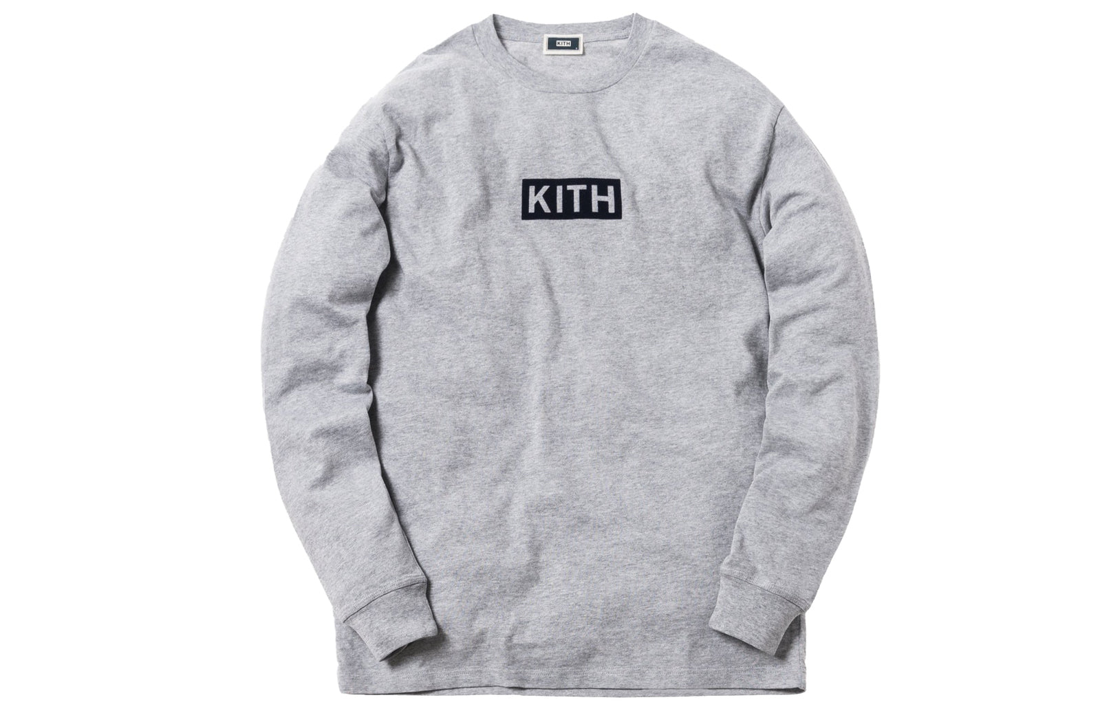 KITH Classic Logo Long-Sleeve T-Shirt 'Heather Grey' KH-FW18-003
